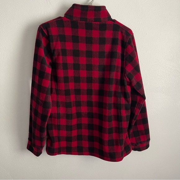 Woolrich women’s Fleece Jacket Buffalo Plaid zip up size small - Picture 2 of 7